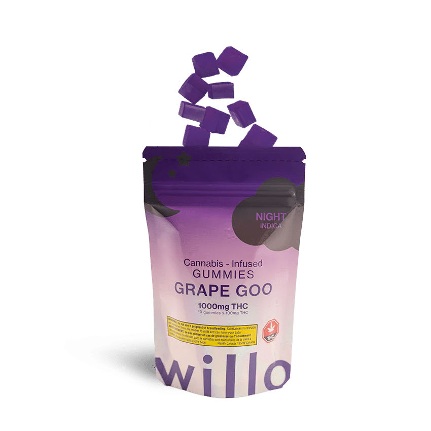 WILLO GRAPE GOO GUMMIES - 1000MG INDICA